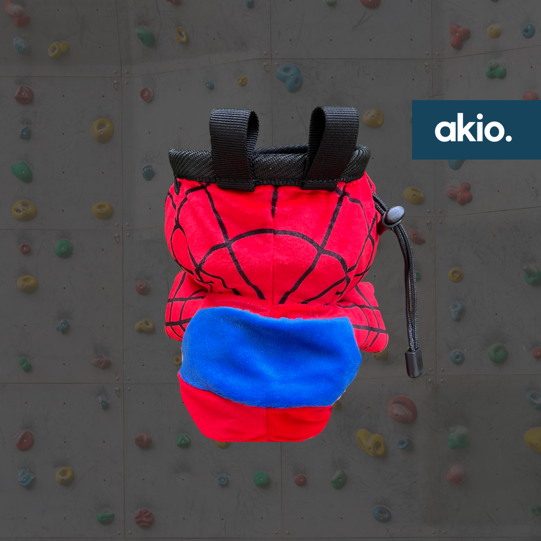 Spiderman Chalk Bag, back view